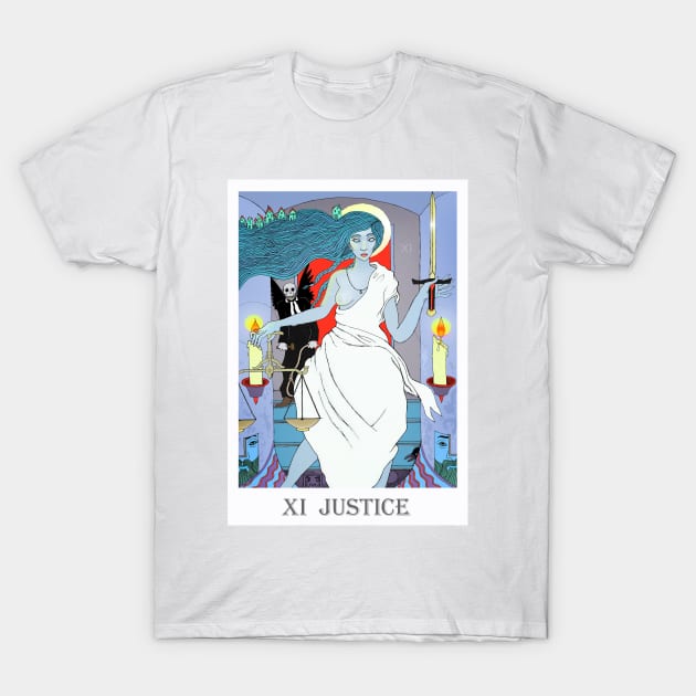 Tarot Justice T-Shirt by christoph